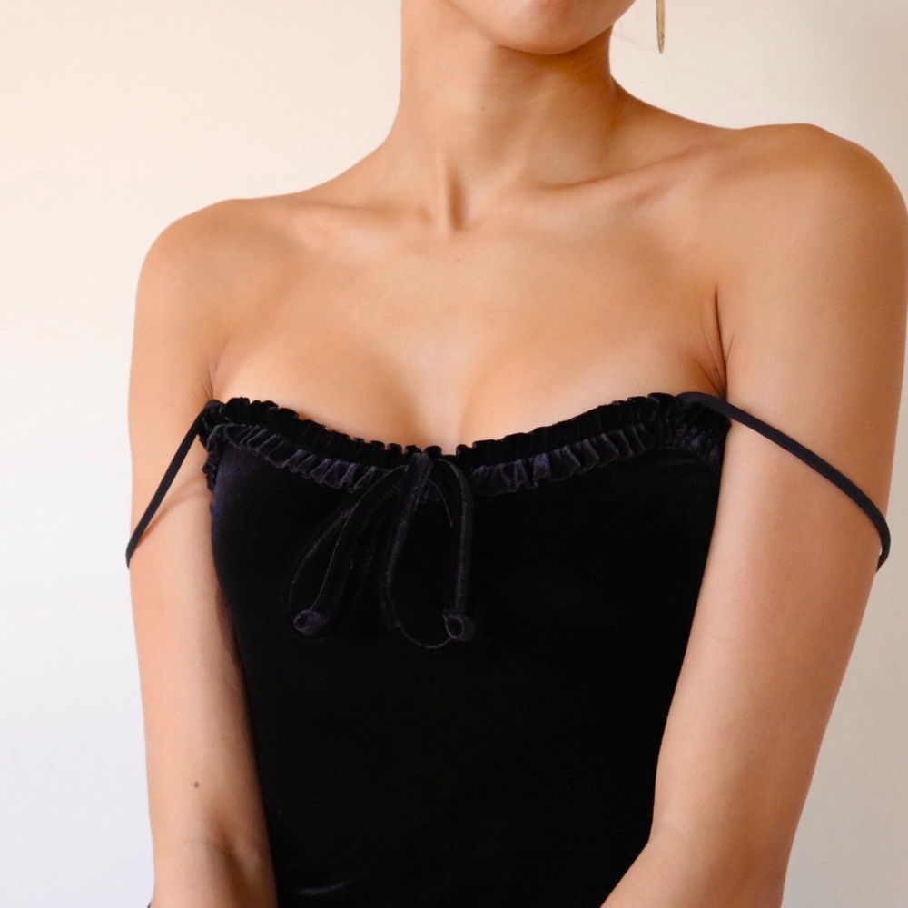 Velvet/Velour Spaghetti Strap Top